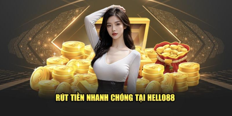 Thao tác giao dịch rút tiền Hello88 đơn giản ai cũng có thể thực hiện